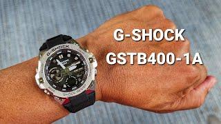 Casio G-shock GSTB400-1A unboxing and size comparisons