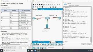 1.4.7 Packet Tracer - Configure Router Interfaces