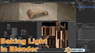 How to Bake Lighting, Shadows, Texture and Reflection in Blender-2.90