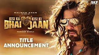 Kisi Ka Bhai Kisi Ki Jaan | Title Announcement | Salman Khan, Venkatesh D, Pooja H | Farhad S