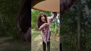 The tent is going up, along with her blood pressure!  #mumcomedy #camping #mum #comedyshorts