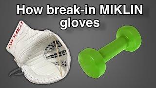 Как размять новую ловушку MIKLIN™/ How break-in MIKLIN™ gloves (with eng.subtitles).