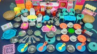 6 Minutes Satisfying with Unboxing Hello Kitty Sanrio Kitchen Set | Tiny ASMR Toys