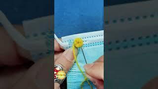 Hand Embroidery: 3D Flower.Amazing Embroidery Stitches For Beginners /Guide to Sewing. #shorts