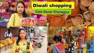 Diwali shopping at Gate Bazar|Kharagpur|lots of Sweets, fruits and Puja items|vlog by Manisha Jha