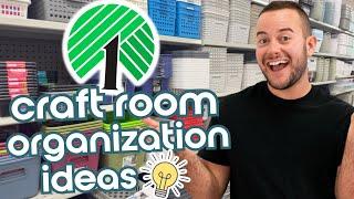 HUGE Dollar Tree Craft Room Organization | If You Craft, You Need To Run To Dollar Tree NOW!