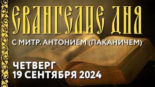 Толкование Евангелия с митр. Антонием (Паканичем). Четверг. 19 сентября 2024 года.