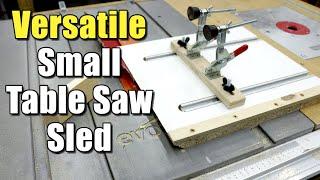 Versatile Small Table Saw Sled | Evolution Rage 5S