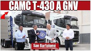 Entrega de 5 camiones CAMC T-430 a GNV a 'Cititrans' | San Bartolomé