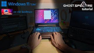 Windows 11 on old unsupported PC  2024 (New GHOST Spectre 23H2)