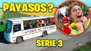 Cuando veas este autobús escolar lleno de PAYASOS, ¡no lo adelantes! ¡Aléjate RÁPIDO! Serie 3