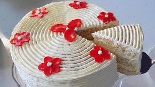 Easy homemade cake recipe // How to make cake.