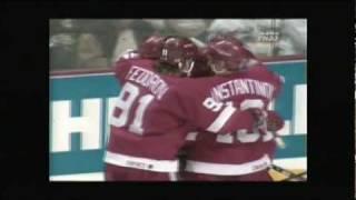 Igor Larionov first goal as a Detroit Redwing