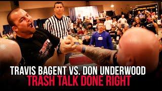 Travis Bagent Vs. Don Underwood | Armwrestling trash talk done right (2011)