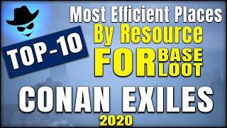 Most Efficient Places By Resource | Conan Exiles | Top-10