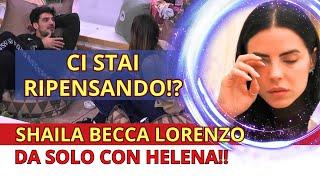 DOPO IL CONFRONTO CON HELENA PRESTES LORENZO CONFESSA TUTTO A SHAILA GATTA: PRIMA CRISI!? (GFVIP)