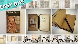 Second Life Paperback | No Spine Notebook | DIY Tutorial [EASY]