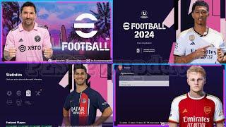 PES 2021 Menu eFootball 2024 Purple PINK by PESNewupdate