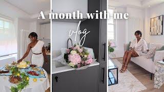 A month with me vlog: Self care days, exploring my new area, events & dinners