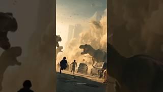 King Kong VS Tyrannosaurus and Triceratops, Dinosaur: The Great Battle in City | Save the  People
