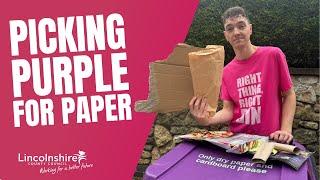 Picking purple for paper | Right Thing Right Bin