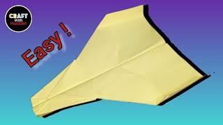 how to make a easy paper plane || paper airplane || craft with Hussain