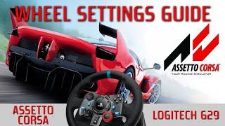 Assetto Corsa - Logitech G29 - Wheel Settings Guide (Creating a LUT File)