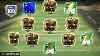 15 BILLION 109 OVR TEAM UPGRADE ️ | ROAD TO 110 OVR | CRAZY BALLON D'OR PACK OPENING | FC MOBILE 25