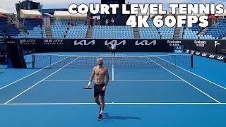 Grigor Dimitrov Court Level Practice + Slow Motion | Working Hard In The Scorching Heat! 4K 60FPS