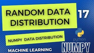 Numpy Random Data Distribution | random data distribution in numpy | numpy library