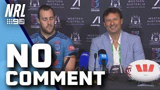 Laurie Daley can only smile at REFEREE QUESTION: NRL Presser | NRL on Nine