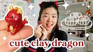  cute miniature clay dragon ⭐️ YeppenHowTo ⭐️