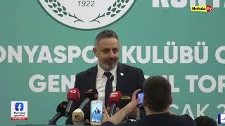 Güven tazeleyen Konyaspor Başkanı Ömer Korkmaz'dan ilk sözler: Ailem  bana katlanacak