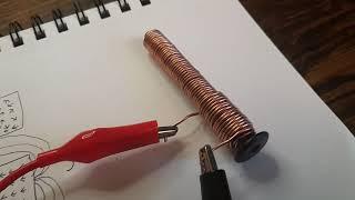 How to magnetize metal (making a permanent magnet)