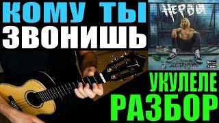 НЕРВЫ - Кому ты звонишь | УКУЛЕЛЕ РАЗБОР | КЛИПИН