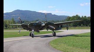 P-38 Glacier Girl Flight Demo at Middlesboro KY Sep-2005