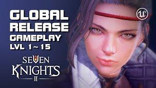 Seven Knights 2 - Global Release - lvl 1~15 Gameplay - Android on PC - F2P - Mobile - EN/ES