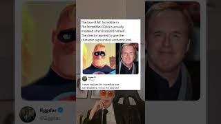 The face of Mr. Incredible in The Incredibles (2004) is actually modeled after Brad Bird himself
