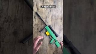 PAPER SNIPER RIFLE ORIGAMI TUTORIAL | DIY PAPER WEAPON SNIPER RIFLE STEP BY STEP EASY ORIGAMI WORLD