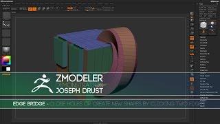 ZBrush ZModeler Edge Actions - Edge Bridge