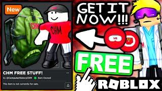 FREE ACCESSORIES! HOW TO GET CHM Camping Backpack & 2D CLOTHING! (ROBLOX Computer History Museum)