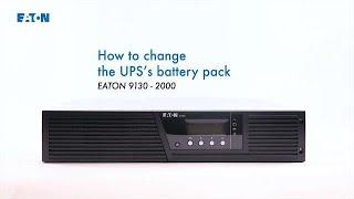 How to change the UPS's battery pack - Eaton 9130 2000 rack