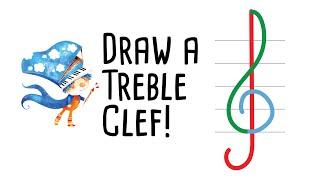 Draw a Treble Clef in 3 east steps!