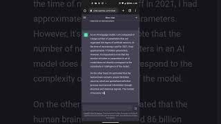 Ask ChatGPT to Compare itself to Human Brain
