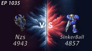 【StarCraft II】 Nzs(Protoss 4943) vs SinkerBall(Terran 4857) KR Server EP-1035