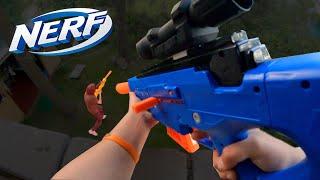 NERF BATTLE от 1 ЛИЦА // nerf war на снайперских винтовках // Дизмон