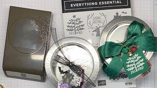 Stampin’ Up! Everything Essential Round Tins For Halloween & Christmas Video Tutorial