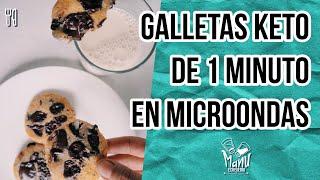 GALLETA KETO DE 1 MIN EN MICROONDAS | 1 MIN CHOCOLATE CHIP MICROWAVE KETO COOKIES | Manu Echeverri