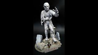 The Mummy 1/8 Scale Model Kit Figure Build How To Assemble Paint Eyes Weather Stone Black Wash