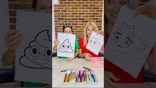 3 Marker Challenge  #shorts #threewikifamily #3markerchallenge